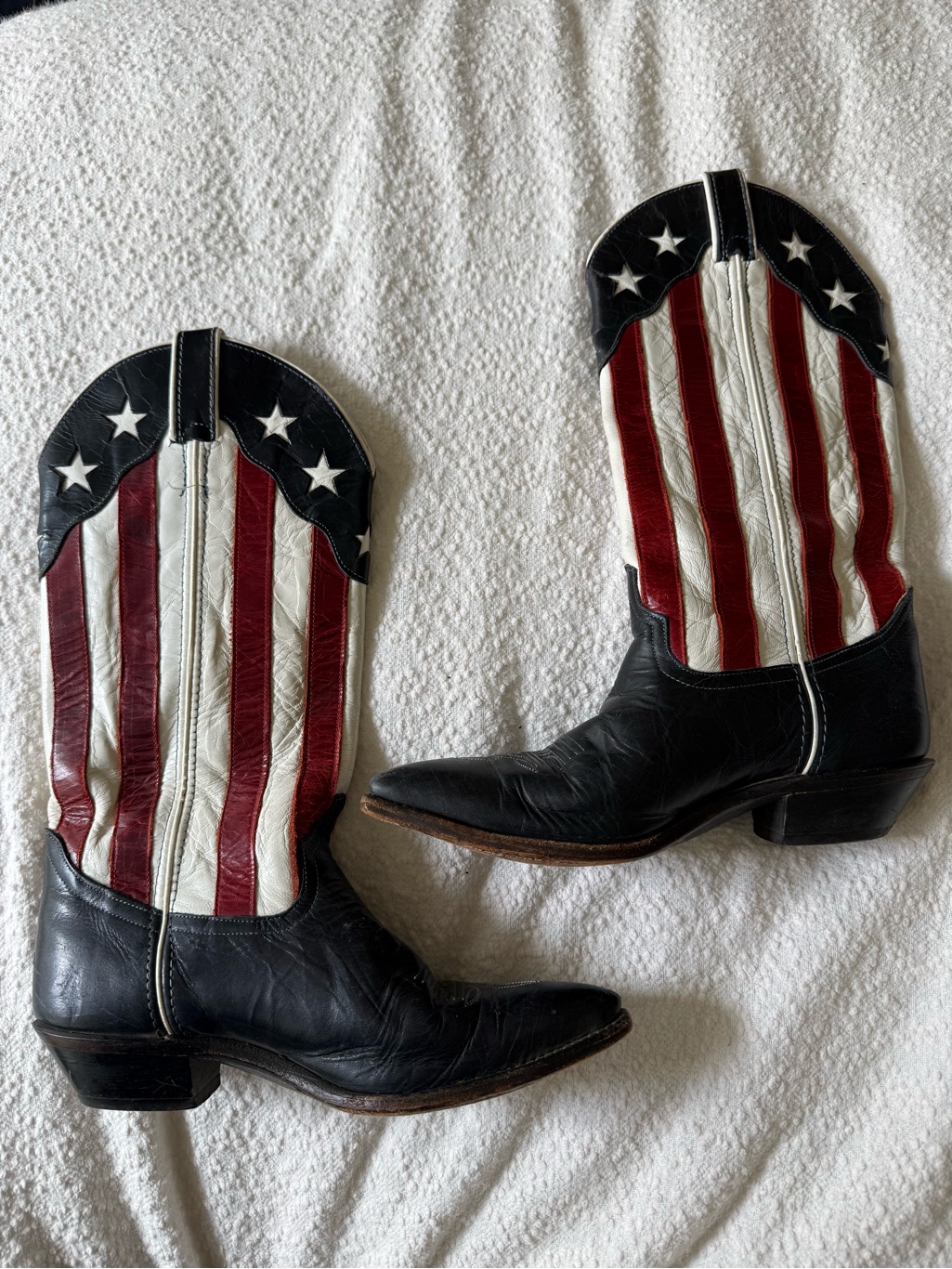Lowest Price Vintage Tony Llama American Flag Cowboy Boots, Sz 7